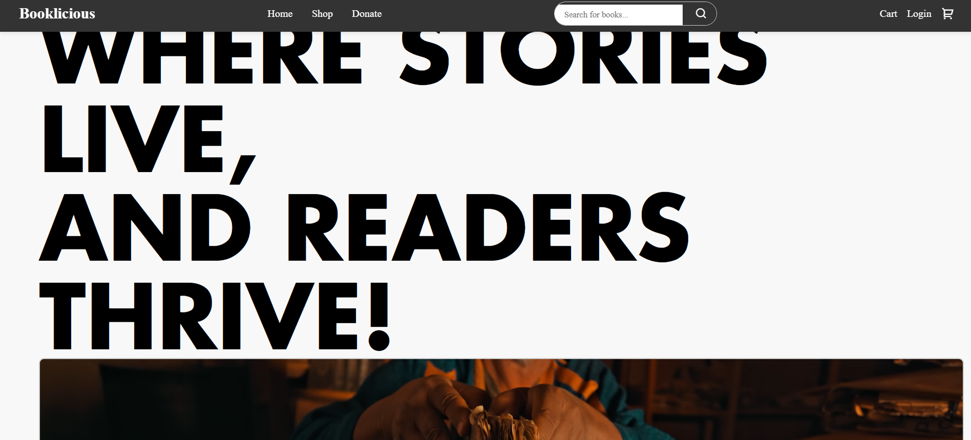 Booklicious – E-commerce App